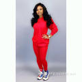 latest design custom wholesale women plain tracksuit set